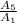 \frac{A_{5}}{A_{1}}