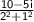 \sf \frac{10-5i}{2^2 +1^2 }