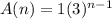 A(n) = 1 ({3})^{n - 1}