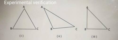 Prove that “The sum of the angles in a triangle is 180“.