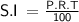 \sf \: S.I \:  =  \frac{P.R.T}{100}  \\