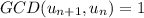GCD(u_{n+1},u_{n})=1