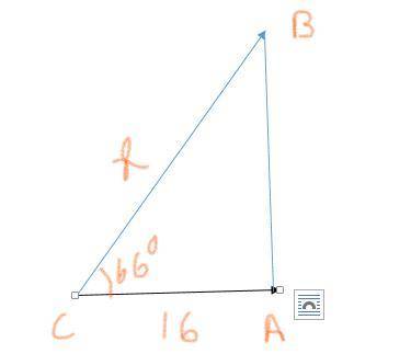 A ladder leans against the side of a house. The angle of elevation of the ladder is 66 degrees when