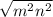 \sqrt{m^2n^2}
