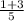 \frac{1 + 3}{5}