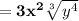 \bold{=3x^2\sqrt[3]{y^4}}