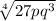 \sqrt[4]{27pq^{3} }
