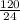 \frac{120}{24}