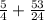 \frac{5}{4}  + \frac{53}{24}