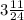 3\frac{11}{24}