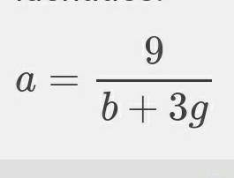 Ab+3ag=9 what does a equal