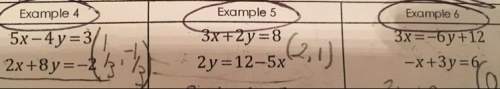 With these 3 questions. solve the linear system by elimination and multiplying first. i don't think