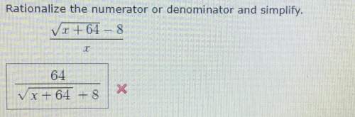 Rationalize the numerator or denominator and simplify  ! what did i do wrong? ?