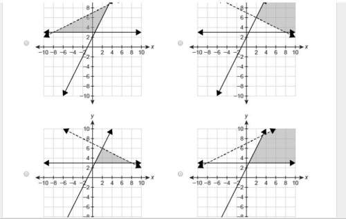 Which graph represents the solution set to the system of inequalities?  y≤2x+2 1/2