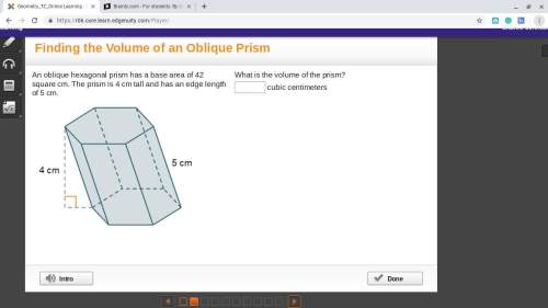 Can you me with math assignment?  an oblique hexagonal prism has a base area of 42 squ