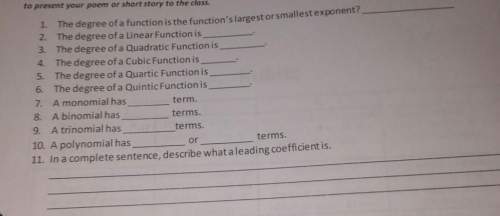 Povi snort story to the class.01. the degree of a function is the function's large