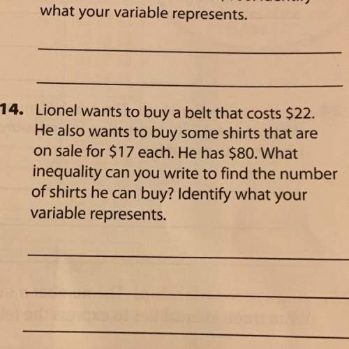 Ineed with ! write it as an inequality and best answer gets if u need a points boost answer this