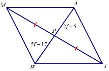 Find the length of ah for which math is a parallelogram.a. 3b. 4c. 6d. 10﻿﻿