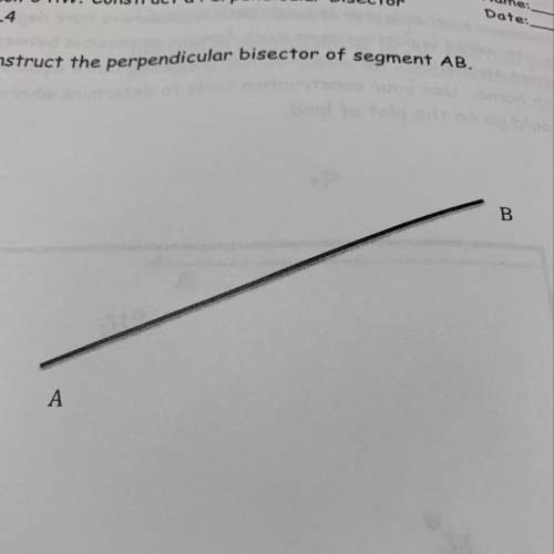 Can someone explain the steps to create a bisector for this line