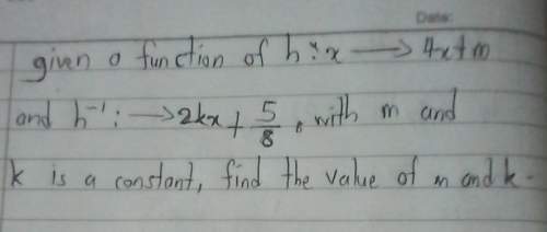 Teach me to find the value of m and k