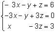 What is the solution to the system of equations?