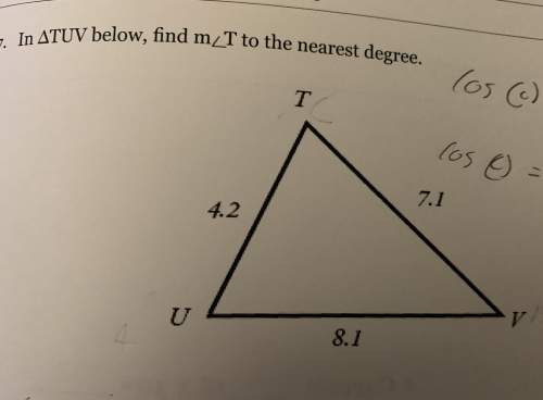 (1) find mn to the nearest tenth (2) in triangle tuv below, find m !