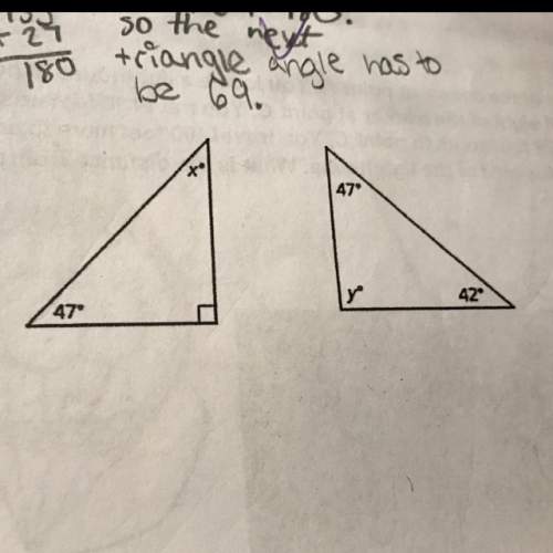 Are these two triangles similar? show all work
