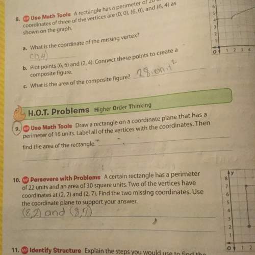 With number 9. can you just tell me the coordinates and i'll just find the area of it ..