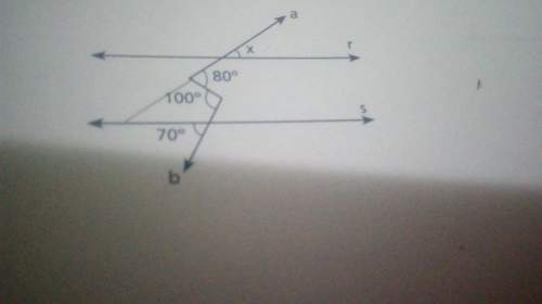 Being r // s, determine the value of x