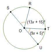 In circle o, su is a diameter. what is m? 100° 108° 130° 160°