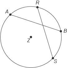 Math will give brainliest!  this figure shows circle z with chords ab and rs . m
