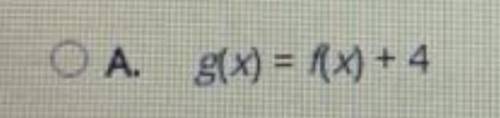 the function g is a transformation of f if g has a y-intercept at -1 which of the following function