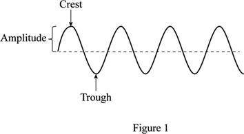What is the difference between the crest and the trough of a wave?