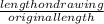 \frac{length on drawing}{original length}