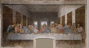 Afamous work by leonardo da vinci that was commissioned by the catholic churches is