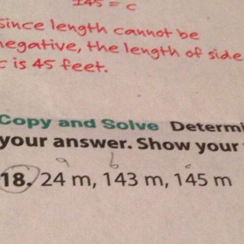 Determine whether each triangle is right triangle.