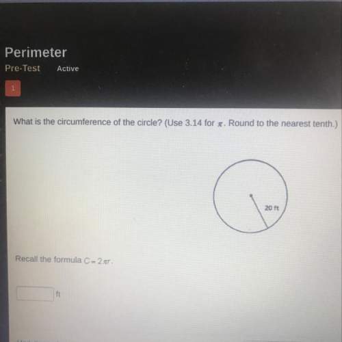 What is the circumference of the circle? (use 3.14 for pie. round to the nearest tenth)