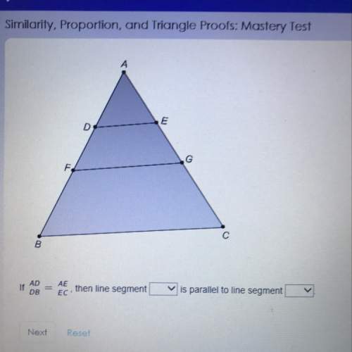 First one = ad or de second one= fg or bc