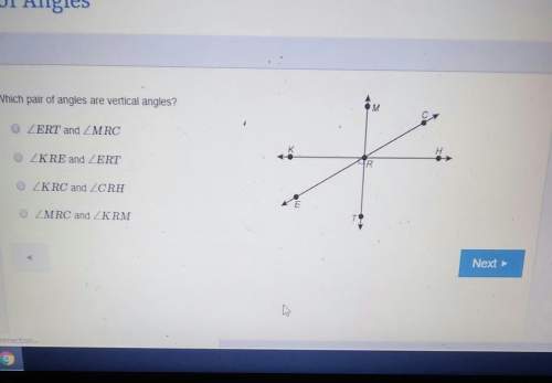 Which pair of angles are vertical angles