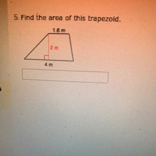 Need to find the area of the trapezoid , (: