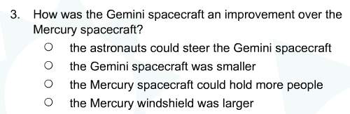 How was the gemini spacecraft an improvement over the mercury spacecraft?