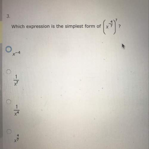 Which expression is the simplest form of..