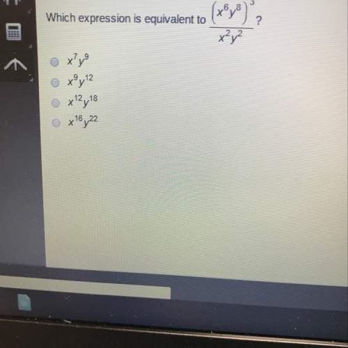 Which expression is equivalent to x^6 y^8^3/x^y^2