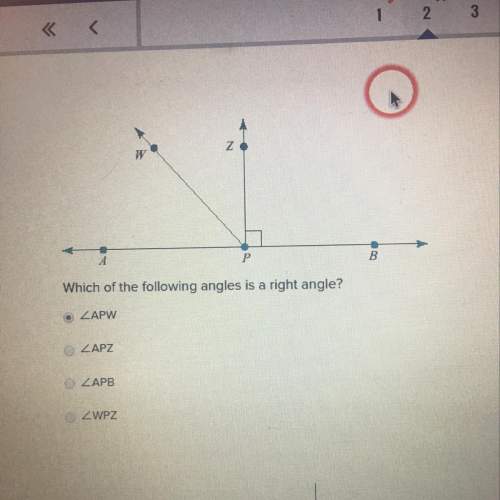 Which of the following angles is a right angle?