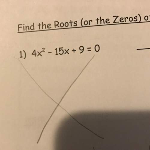 Find the roots of the quadratic equation by factoring