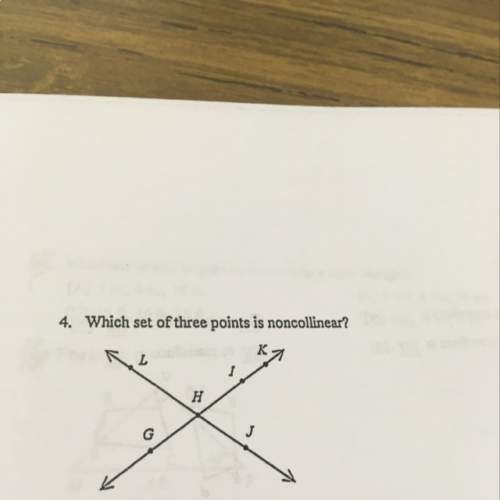 Which set of three points is noncollinear