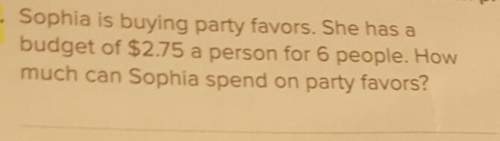How much can sophia spend on party favors