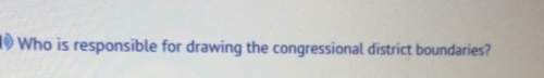 Who is responsible for drawing the congressional district boundaries?