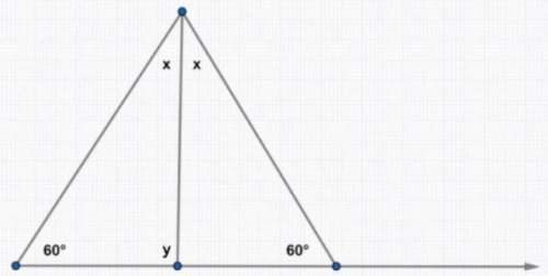Angle sum theorem - what does y equal?
