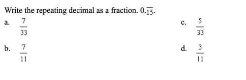 (2cq) write the repeating decimal as a fraction .15